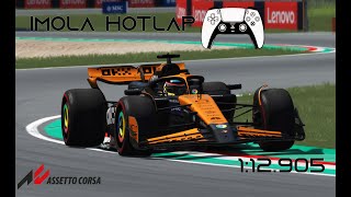 Assetto Corsa  Imola Hotlap  112905  VRC Formula Alpha 2024 CSP  Controller [upl. by Amsaj]