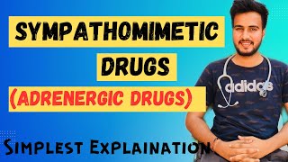 Sympathomimetics pharmacology Adrenergic Drugs ClassificationSideEffects [upl. by Anerac261]