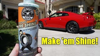 Chemical Guys Tire Kicker Tire Shine Review 2019 Nissan GTR [upl. by Hacissej983]