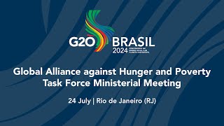 Ministerial Meeting of the G20 Task Force EN  24072024 [upl. by Anaujik]