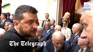 Zelensky confronts Viktor Orban at Javier Milei inauguration [upl. by Eran]