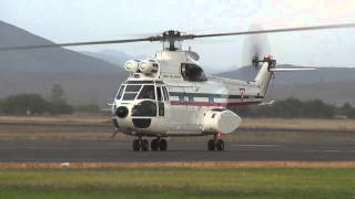 Helicóptero Puma Fuerza Aérea Mexicana Aeropuerto Internacional Del Bajío 3 [upl. by Alver]