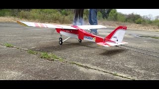 Kyosho 40 Class high wing trainer Cal Mart alpha 40 trainer GP Red RC Airplanes outdoors Vol1 [upl. by Nickolas186]