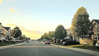 DRIVING THRU PLANNED NEIGHBORHOODS AT DUSK WEST VIRGINIA [upl. by Ynneg]