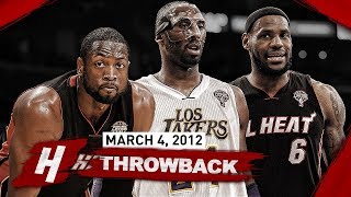 When MASKED Kobe Bryant Faced PRIME DUO LeBron amp Dwyane Wade EPIC Duel Highlights  March 4 2012 [upl. by Turrell481]