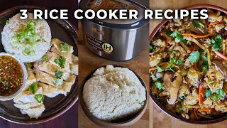 3 Rice Cooker Recipes That Anyone Can Make [upl. by Davey208]