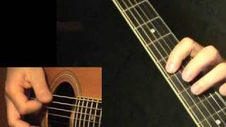 Blues riff 28  flatpicking  TAB Acoustic guitar lesson learn to play [upl. by Aro327]