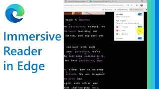 How to use the Immersive Reader in the Microsoft Edge browser [upl. by Cristie]