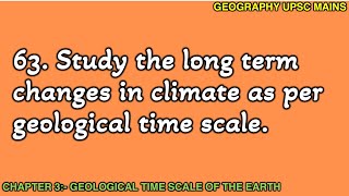 363 LongTerm Climate Changes in Geological Time Scale  A Study [upl. by Yarled207]