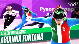 🇮🇹 The BEST of Arianna Fontana in Short track speed skating ⛸🥇 [upl. by Esyle579]