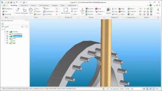 Video Creo Direct Modeling Express making a clock part 2 [upl. by Saile475]