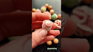 Carnations and Bud Beads for Necklace  Crochet Pattern and Video Tutorial by Yarmirina [upl. by Ttegirb]