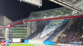 FC Schalke Choreo in Kaiserslautern 26124 choreotime 2bundesliga s04 [upl. by Ardme]