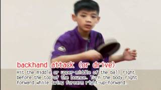 Table tennis technique tips5backhand attack or drive Smartpong table tennis robot [upl. by Perretta525]