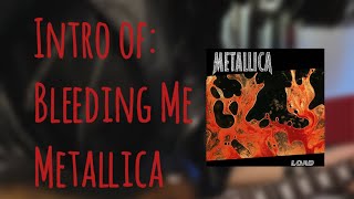 Intro of Bleeding Me  Metallica metallica guitarcover music epiphone [upl. by Leary]