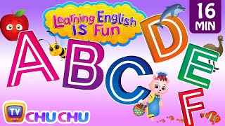 ABCDEF Alphabet songs with Phonics Sounds amp Words for Children  Learning English with ChuChu TV [upl. by Nalani]