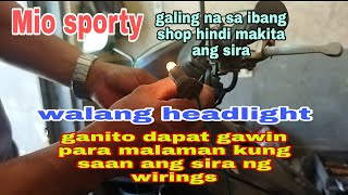 electrical problems MIO SPORTY walang ilaw hindi malaman kung saan ang sira walang suply [upl. by Mella715]