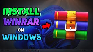 How to Download amp Install WinRAR on Windows 1011 Tutorial [upl. by Anehs285]