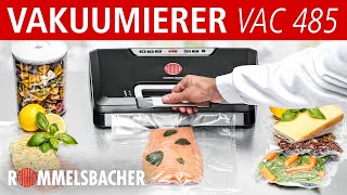 ROMMELSBACHER Vakuumierer ♥ VAC 485 ♥ Vakuumieren wie ein Profi  Einfach und effektiv Frischhalten [upl. by Stelle]