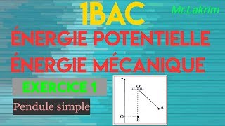 Énergie potentielle amp énergie mécanique Exercice 1 [upl. by Schecter]