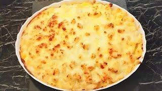 Délicieux Gratin de Pâtes Poulet Champignons Sauce Crème fraîche Béchamel‼️Un Vrai Régal‼️🤗 [upl. by Coad]