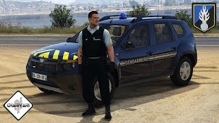 GTA 5 LSPDFR GENDARMERIE NATIONALE DACIA DUSTER PATROUILLE 59 FUSILLADE NOCTURNE [upl. by Ilenay]