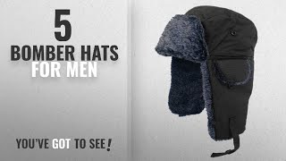 Top 10 Bomber Hats For Men 2018 Adult Fur Lined Waterproof Trapper Hat [upl. by Fox]