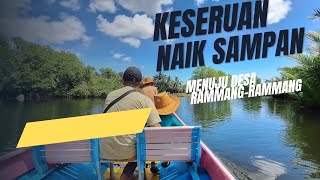 Naik sampan ke desa Rammangrammang sampan desawisata wisataalam [upl. by Adolpho]