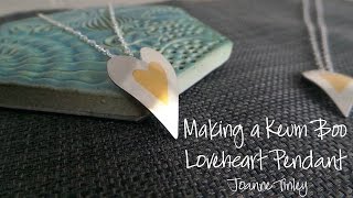 Making a Keum Boo Loveheart Pendant [upl. by Netsirk321]