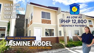 House Tour 53  Affordable Single Attached House Near Metro Manila  Jasmin Tierra Vista Ayana Dasma [upl. by Cantu]