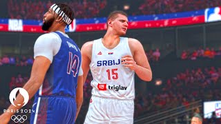 NBA 2K24 Olympics Mode  Serbia vs USA  Ultra Realistic Gameplay [upl. by Jessee276]