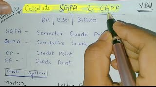 vbuCalculate your CGPA SGPA amp OVERALL  BA BScBComAny University [upl. by Edana]