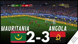 AFCON2023 MAURITANIE 23 ANGOLA  Résumé • Simulation et loisirs de jeux vidéo [upl. by Eseer]