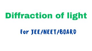 Diffraction of light Fraunhofer Diffraction Opoborton [upl. by Leziar]