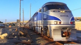 Amtrak amp Metrolink Trains in Laguna Niguel October 13th 2013 [upl. by Hafinah]