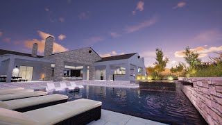 Full Property Landscape and Pool Design  Structure Studios VIP3D [upl. by Sokul36]