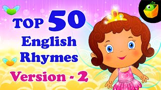 Top 50 Hit Songs Version 2 For Kids  Compilation of Best Children English Nursery Rhymes [upl. by Diver]