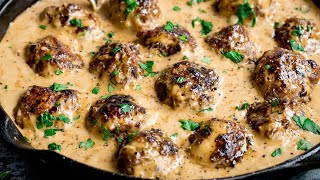 How to make Swedish Meatballs  Homemade Ikea Meatballs [upl. by Osana]