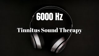 6000 Hz  Tinnitus Sound Therapy  Pure Tone Binaural Beats  White Noise  High Pitch Sound Therapy [upl. by Rillings122]