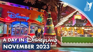 📅 A Day in Disneyland Paris NOVEMBER 2023 [upl. by Ahsien]