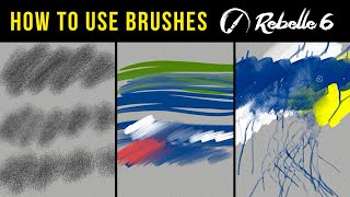 How to Use the Brushes OilsAcrylics Watercolor Express Oils  Rebelle Tutorial [upl. by Disharoon679]