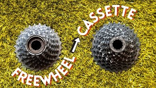 CONVERSION PROCESS OF FREEWHEEL TO CASSETTE [upl. by Jer]