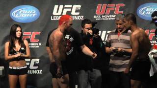 UFC 138 Pesaje Leben vs Munoz [upl. by Salli141]