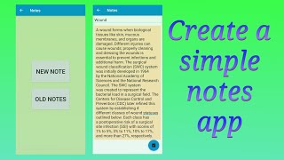 A simple notes app in Sketchware [upl. by Siram]