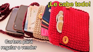 quot¡Aprende a tejer una hermosa cartera tejida a crochet en minutos ¡Tan fácil que te sorprenderásquot [upl. by Ioj]