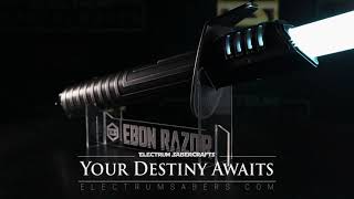 Ebon Razor Diatium3 Equipped Smart Saber® from Electrum Sabercrafts [upl. by Daniyal445]