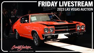 2023 LAS VEGAS BARRETTJACKSON quotAll the cars all the timequot LIVESTREAM  Friday June 23 2023 [upl. by Nodarb]