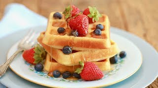 How to Make Waffles Without a Waffle Maker Video [upl. by Engapmahc210]