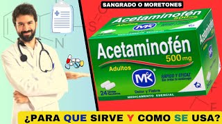 ACETAMINOFÉN 💊¿Qué es y como se usa ¿REDUCE EL DOLOR  ¡Descubre todos los detalles [upl. by Aynor]