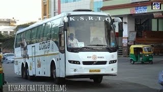 KSRTC AIRAVAT CLUB CLASS VOLVO B9R 9400 MULTI AXLE AT SHANTINAGARBANGALORE [upl. by Inar271]